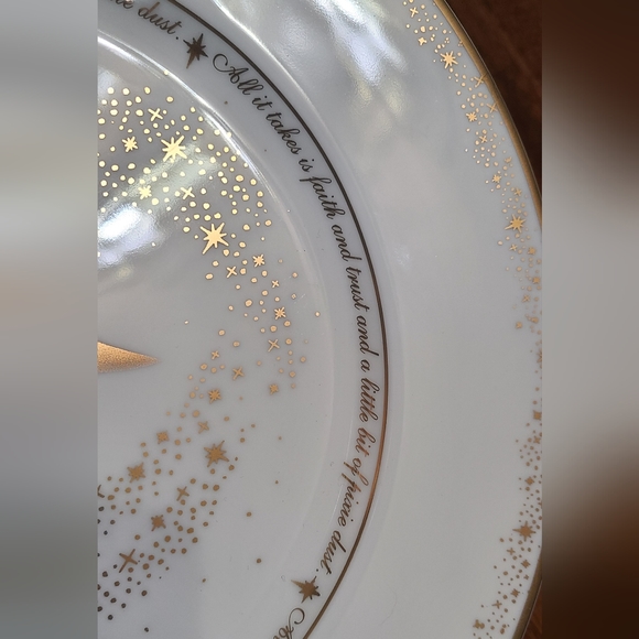 Disney gallery tinkerbell gold trimmed plate - Picture 4 of 4